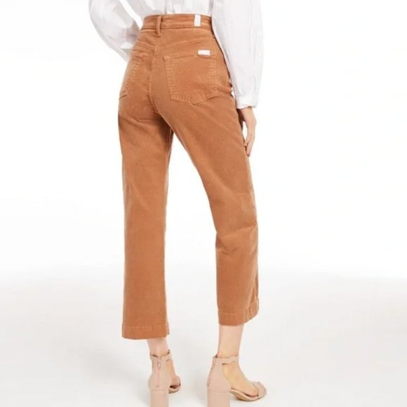 ⚡️SOLD⚡️ 7 for all mankind alexa cropped straight leg corduroy pants - size 29 - Picture 2 of 10